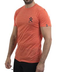 Bula Pacific Solid Merino Wool - T-shirt - Röd (720611-TOMATO)