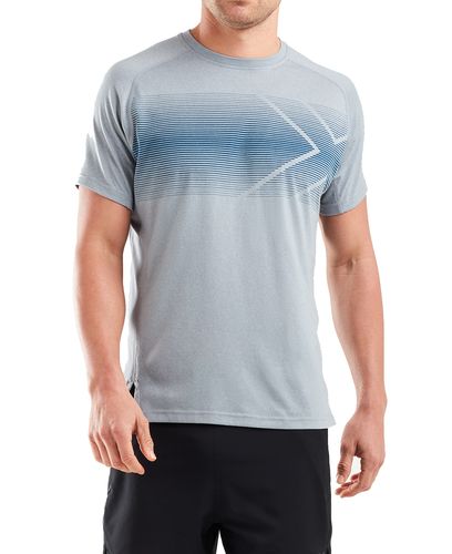2XU Training - T-shirt - Grey Marle/ Stellar (MR6094a-gms)