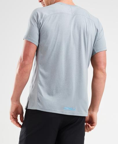 2XU Training - T-shirt - Grey Marle/ Stellar (MR6094a-gms)