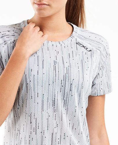 2XU GHST Womens - T-shirt - Digital Waterfall/ Black Reflective (WR5661a-dwbr)