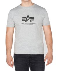 Alpha Industries Basic T - T-shirt - Grå (100501-17)