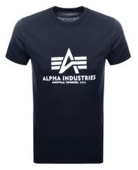 Alpha Industries Basic T - T-shirt - Marinblå (100501-02)