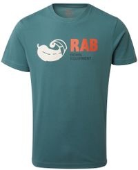 Rab Stance Vintage - T-shirt - Bright Arctic (QCB-13-BA)