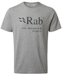 Rab Stance Mountain - T-shirt - Grey Marl (QCB-39-GM)