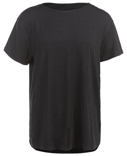 Athlecia Lizzy Wmn Slub - T-skjorte - Black Melange (EA201291-1111)
