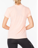 2XU Aero Women - T-shirt - Pop Coral/ White (WR6565a-POP)