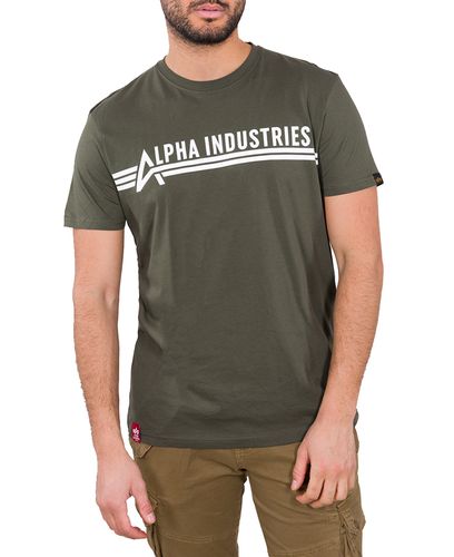 Alpha Industries Alpha T - T-shirt - Olivgrön (126505-142)
