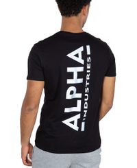 Alpha Industries Backprint - T-shirt - Svart (128507-03)