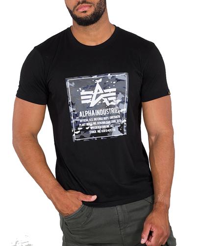Alpha Industries Camo Block - T-shirt - Svart (198504-03)