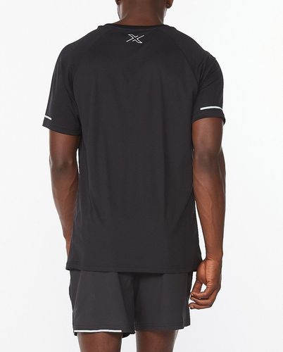 2XU Aero Tee - T-shirt - Black/ Silver Reflective (MR6557a-BL)