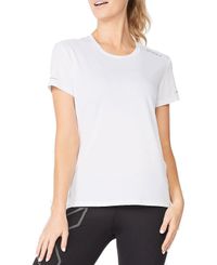 2XU Aero Tee Wmn - T-shirt - White/Silver Reflective
