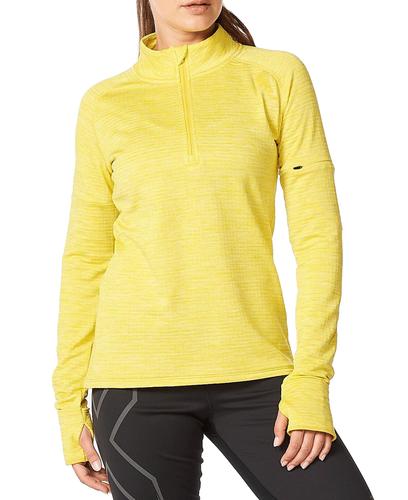 2XU Ignition 1/4 Zip Wmn - Tröjor - Sulpher/ Sulpher Reflective (WR6562a-SU)