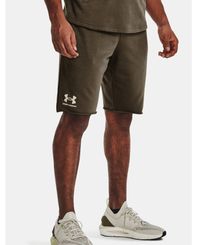 Under Armour Rival Terry - Shorts - Tent/Onyx White (1361631-361)
