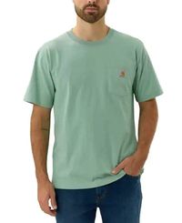 Carhartt K87 Pocket - T-Shirt - Sea Green Heather (103296G82)