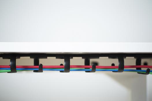  Kenson 3 Pack Rib Under Desk Cable Management - Black