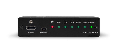 Atlona 4K/UHD HDMI Multi-Channel to Two-Channel Audio Converter (AT-HD-M2C-B-stock)