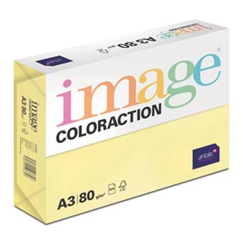 ANTALIS IMAGE COLORACTION LEMON YELLOW (FLORIDA) A3 80GM2 FSC - Box = 2,500 sheets (610723X)