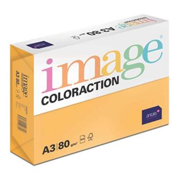 ANTALIS IMAGE COLORACTION MID ORANGE (VENEZIA) A3 80GM2 FSC - Box = 2,500 sheets (610961X)