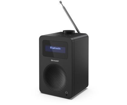 SHARP DR-430(BK) Tokyo mono DAB+ radio - Midnight Black (DR-430(BK))