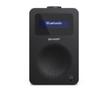 SHARP DR-430(BK) Tokyo mono DAB+ radio - Midnight Black (DR-430(BK))