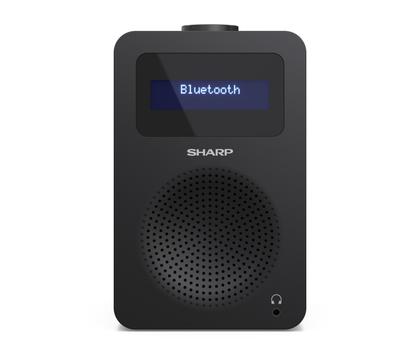 SHARP DR-430(BK) Tokyo mono DAB+ radio - Midnight Black (DR-430(BK))