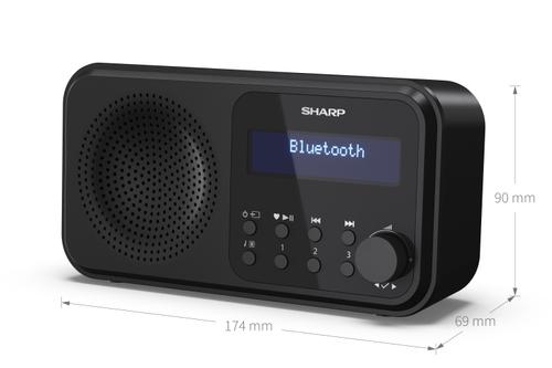 SHARP DR-P420(BK) Tokyo portable radio - Midnight Black (DR-P420(BK))