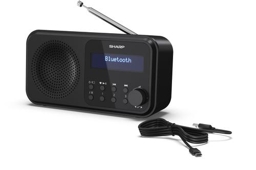 SHARP DR-P420(BK) Tokyo portable radio - Midnight Black (DR-P420(BK))