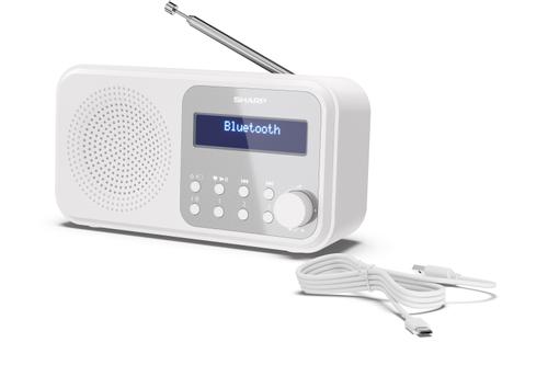 SHARP DR-P420(WH) Tokyo portable radio - Snowy White (DR-P420(WH))