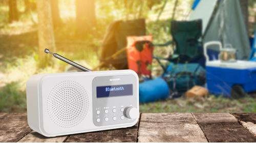 SHARP DR-P420(WH) Tokyo portable radio - Snowy White (DR-P420(WH))