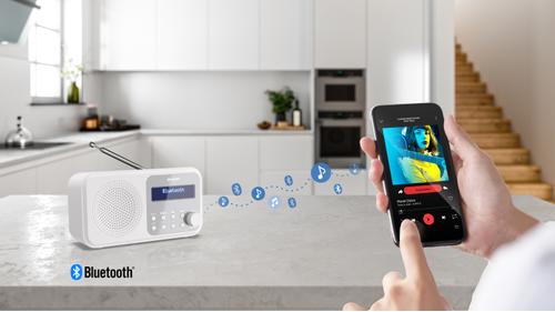 SHARP DR-P420(WH) Tokyo portable radio - Snowy White (DR-P420(WH))