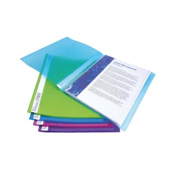 Rapesco A4 Flexi Display Book 10 Pocket Assorted Colours (Pack 10) - 915 (0915)