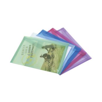Rapesco Eco Popper Wallet A4 Assorted Colours (Pack 5) 1039 (1039)