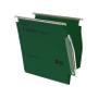 REXEL Crystalfile Extra 275 Foolscap Lateral Suspension File Polypropylene 15mm V Base Green (Pack 25) 70637 DD