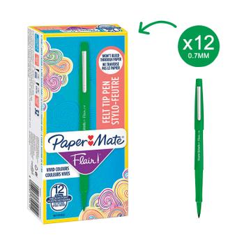 PAPERMATE Nylon Pen 0.4mm Green - (Pack of 12) (S0191033)