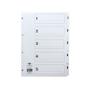 CONCORD Classic Index 1-5 A4 180gsm Board White with Clear Mylar Tabs 00501/CS5