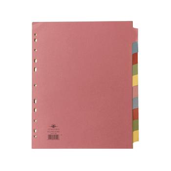 CONCORD Divider 10-Part A4 Extra Wide Pastel Colours 72699 (72699/J26)