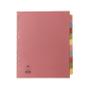 CONCORD Divider 10-Part A4 Extra Wide Pastel Colours 72699