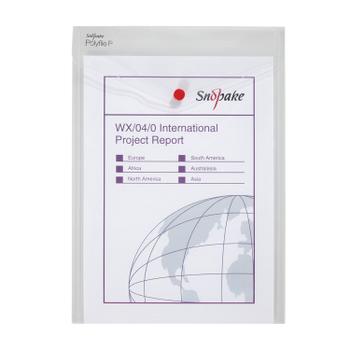 SNOPAKE Polyfile Portrait Wallet File Polypropylene A4 Clear (Pack 5) - 13263 (13263)