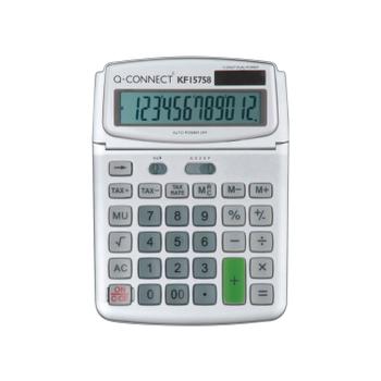 Q-CONNECT Large Table Top 12-Digit Calculator Grey KF15758 (KF15758)