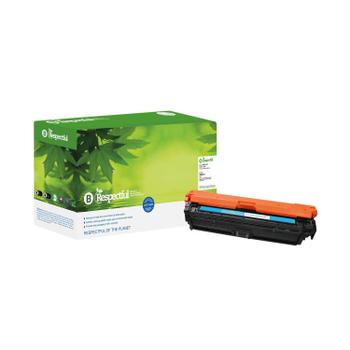 RESPECTFUL HP 650A Remanufactured Cyan LaserJet Toner Cartridge CE271A (5525C-BPE)