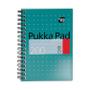 PUKKA PAD Ruled Wirebound Mettalic Jotta Notepad 200 Pages A6 (Pack of 3) JM036