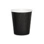 Unbranded 25cl Black Ripple Cup (Pack of 500) HVRWBPA08