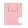 SILVINE 9x7 inch/229x178mm Exercise Book Plain Pink 80 Pages (Pack 10) - EX112