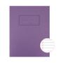 SILVINE 9x7 inch/229x178mm Exercise Book Ruled Purple 80 Pages (Pack 10) - EX100