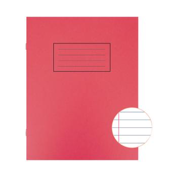 SILVINE 9x7 inch/ 229x178mm Exercise Book Ruled Red 80 Pages (Pack 10) - EX101 (EX101)