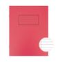 SILVINE 9x7 inch/229x178mm Exercise Book Ruled Red 80 Pages (Pack 10) - EX101