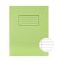SILVINE 9x7 inch/229x178mm Exercise Book Ruled Green 80 Pages (Pack 10) - EX102
