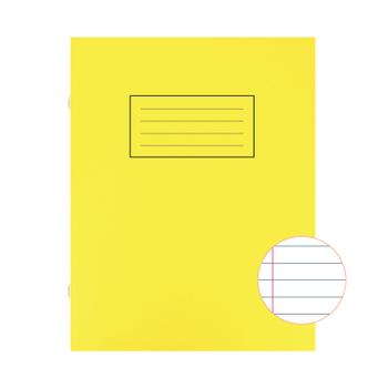 SILVINE 9x7 inch/ 229x178mm Exercise Book Ruled Yellow 80 Pages (Pack 10) - EX103 (EX103)