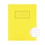 SILVINE 9x7 inch/229x178mm Exercise Book Ruled Yellow 80 Pages (Pack 10) - EX103