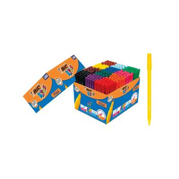 BIC Kids Visa Felt Pens Fine Tip Assorted (Pack of 288) 897099 (897099)